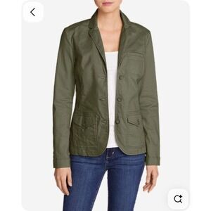Eddie Bauer Legendwash Olive Green Utility Jacket Women's Size 16